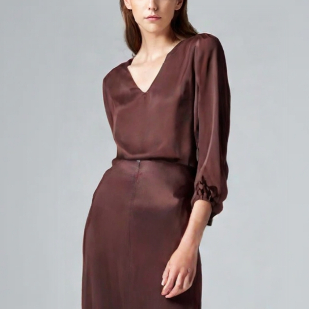 COS Mulberry Silk Tunic Blouse